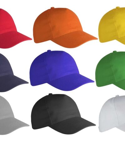 Διαφημιστικά καπέλα πεντάφυλλα cotton με velcro